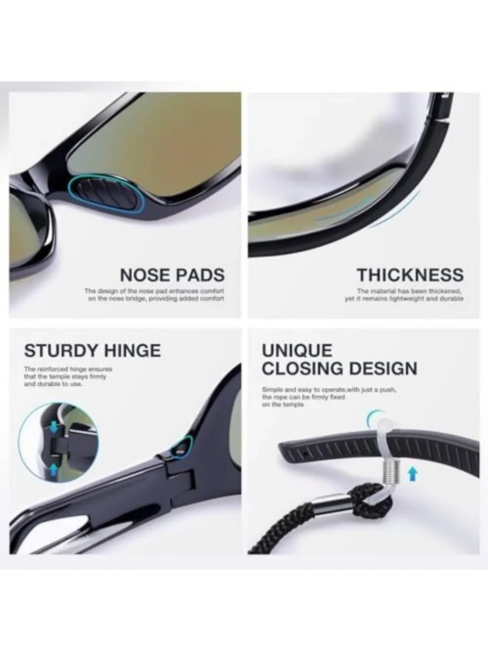 Polarized UV400 Sports Sunglasses for Driving, Cycling & Fishing - RB831 Style